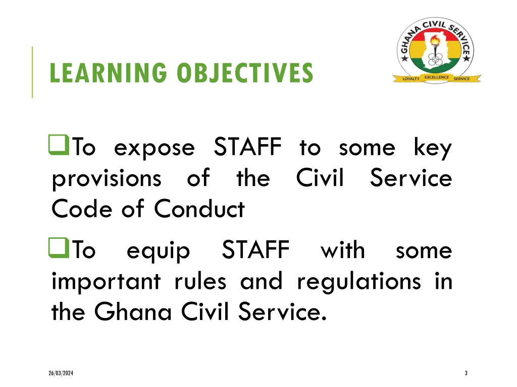 learning objectives