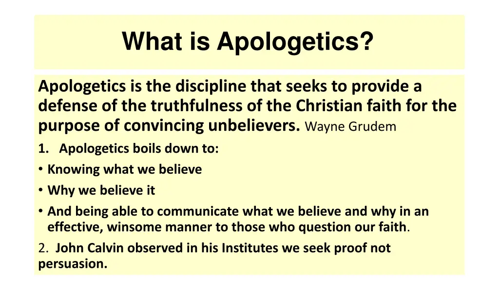 what is apologetics