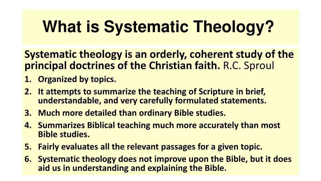 what is systematic theology
