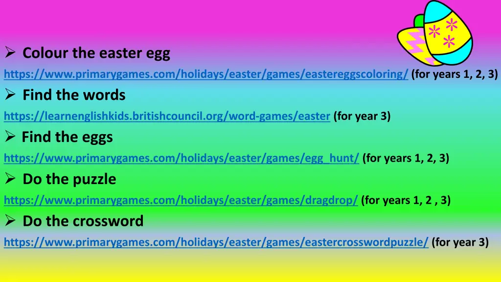 colour the easter egg