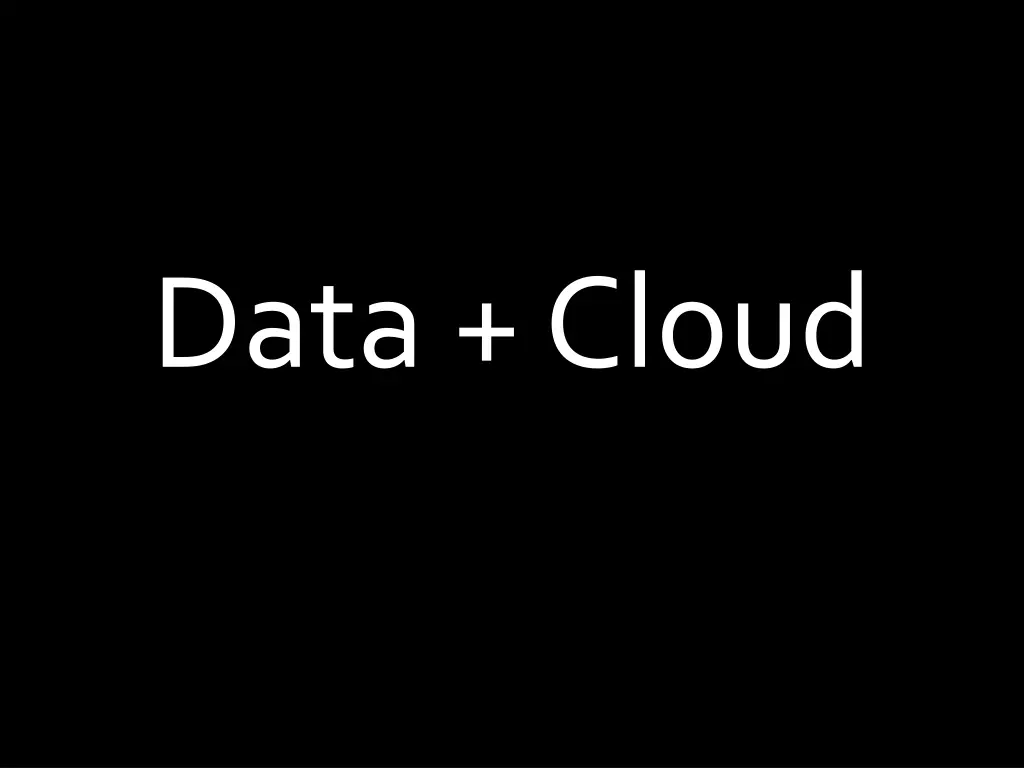 data cloud