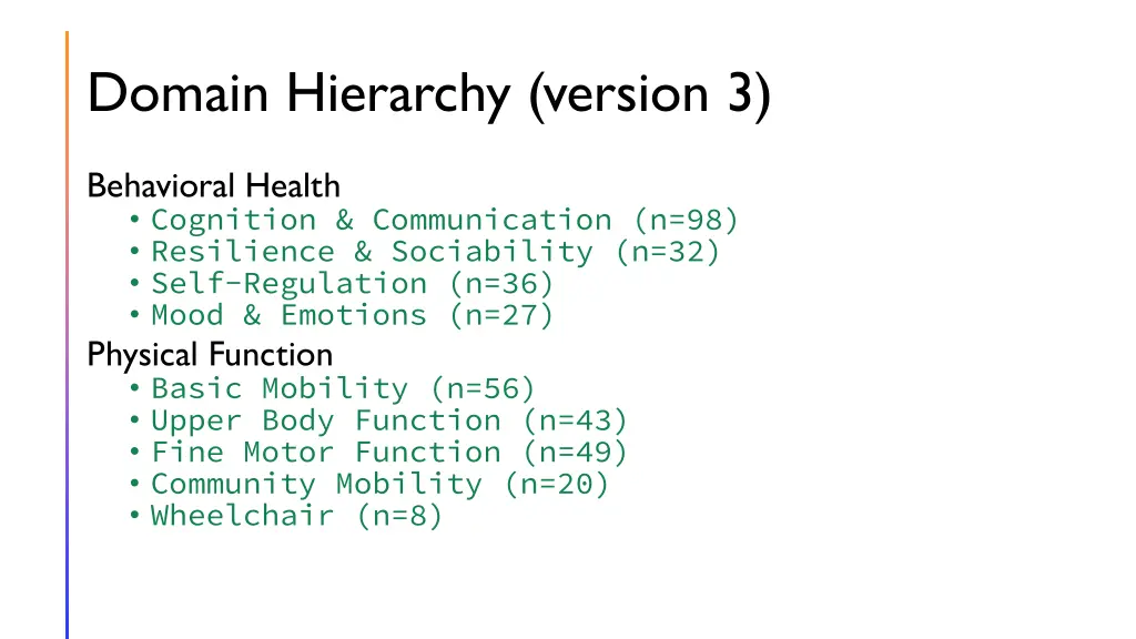domain hierarchy version 3