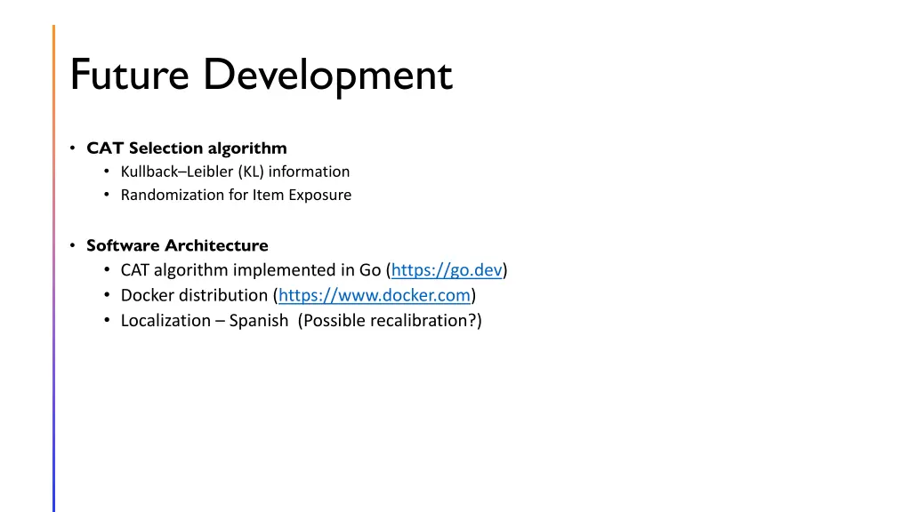 future development