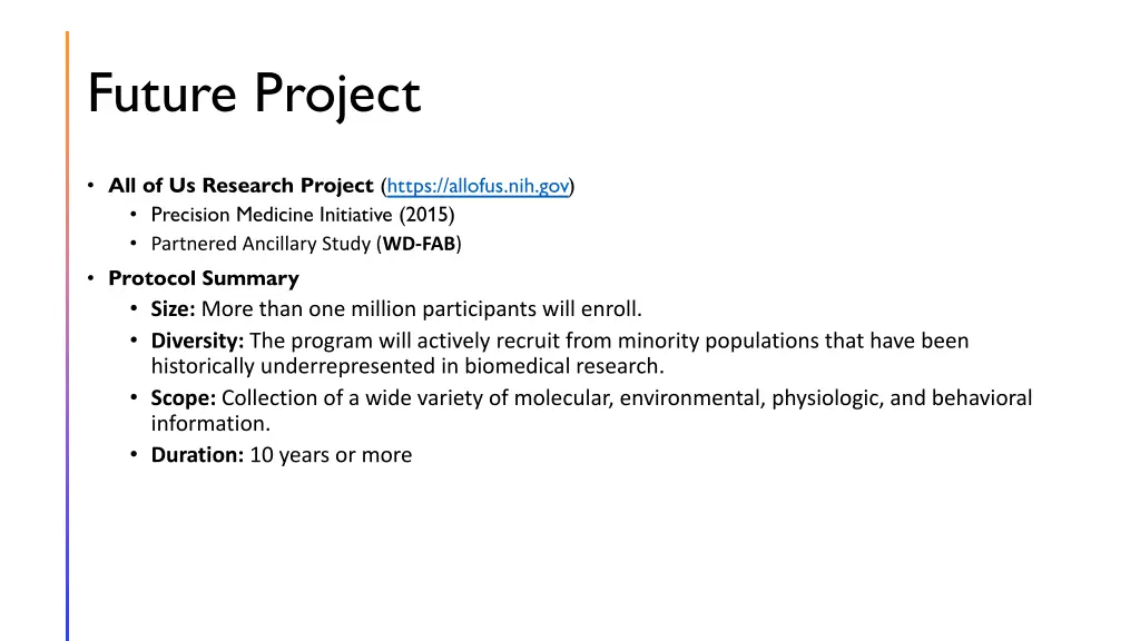 future project