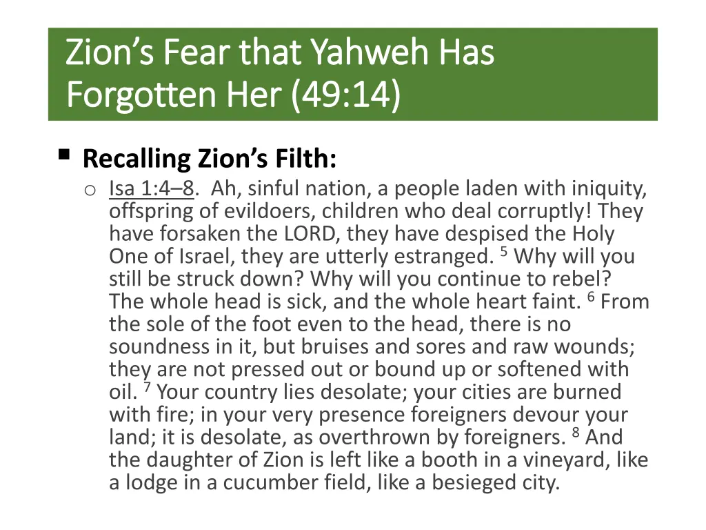 zion s fear that yahweh has zion s fear that
