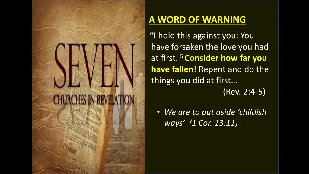 a word of warning at first 5 consider 2