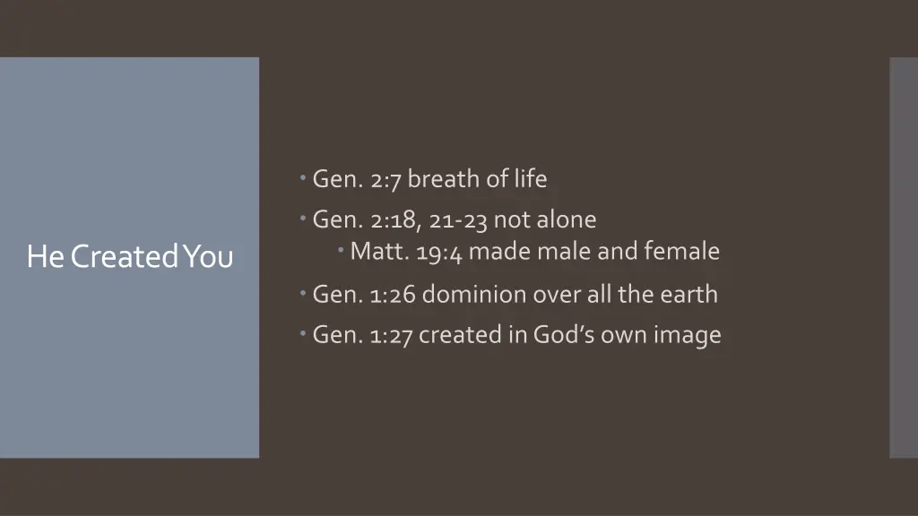 gen 2 7 breath of life gen 2 18 21 23 not alone