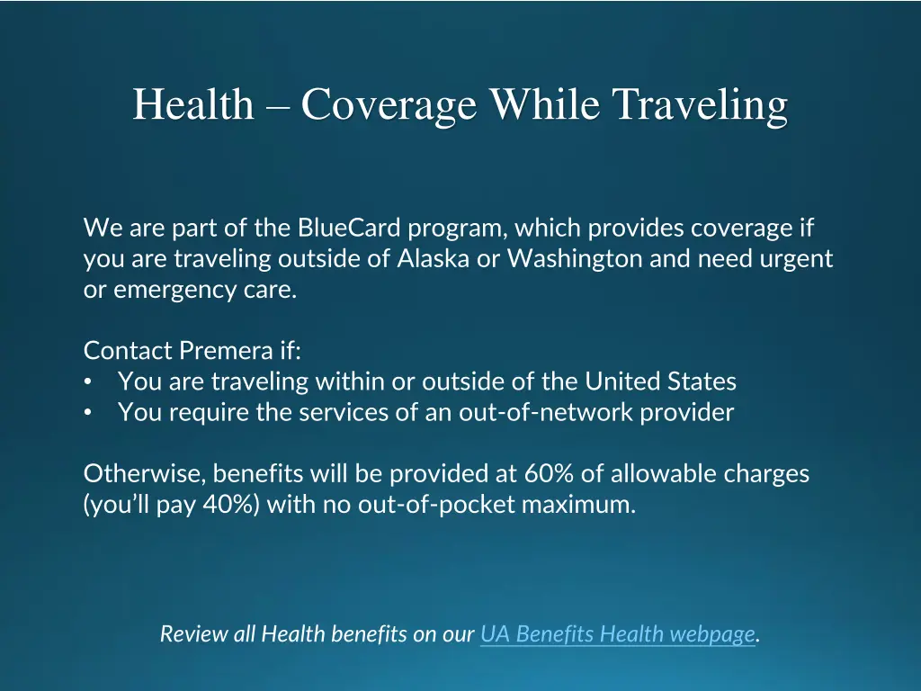 health coverage while traveling