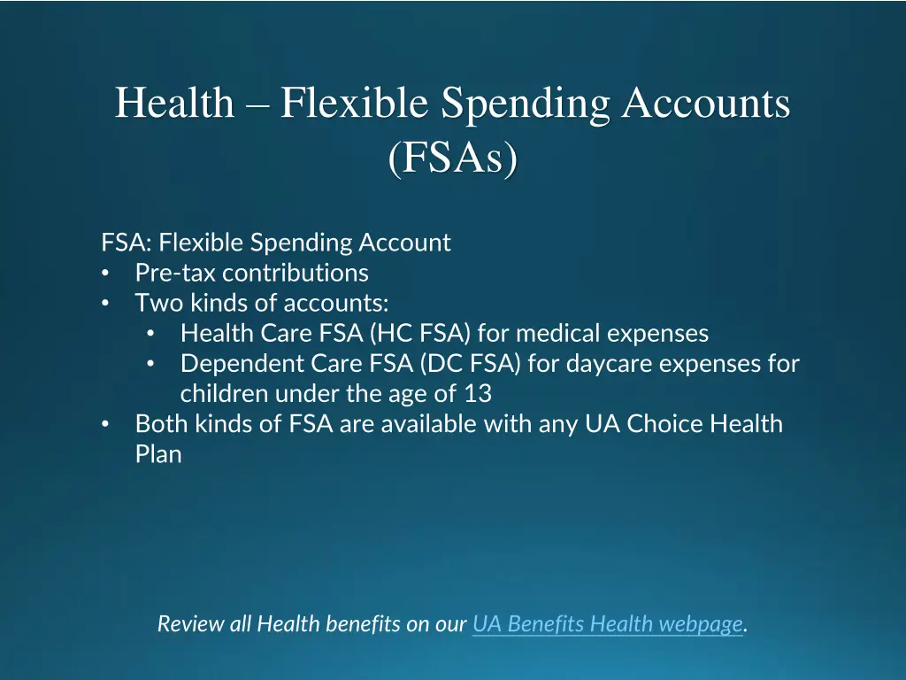 health flexible spending accounts fsas