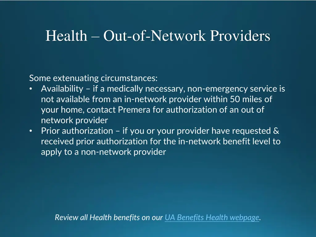 health out of network providers 1