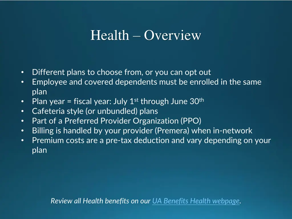 health overview