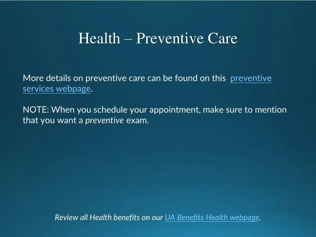 health preventive care 1