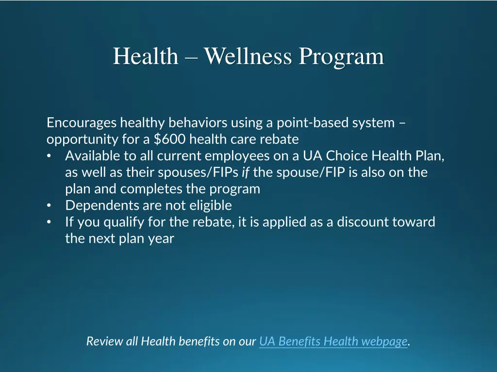 health wellness program