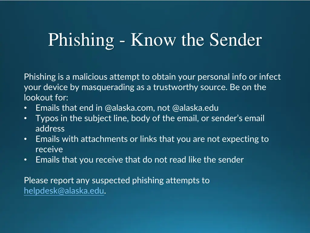 phishing know the sender