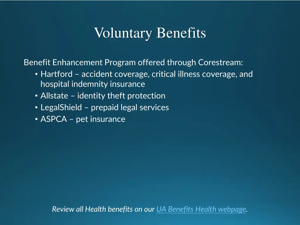 voluntary benefits