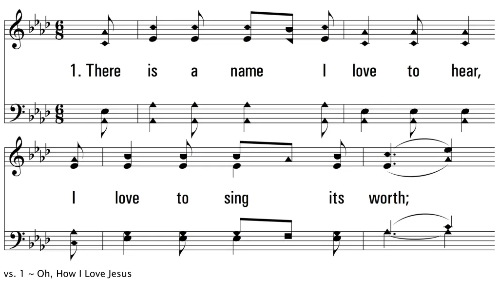 vs 1 oh how i love jesus
