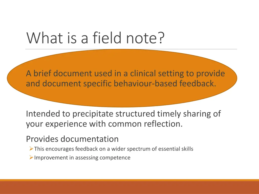 what is a field note
