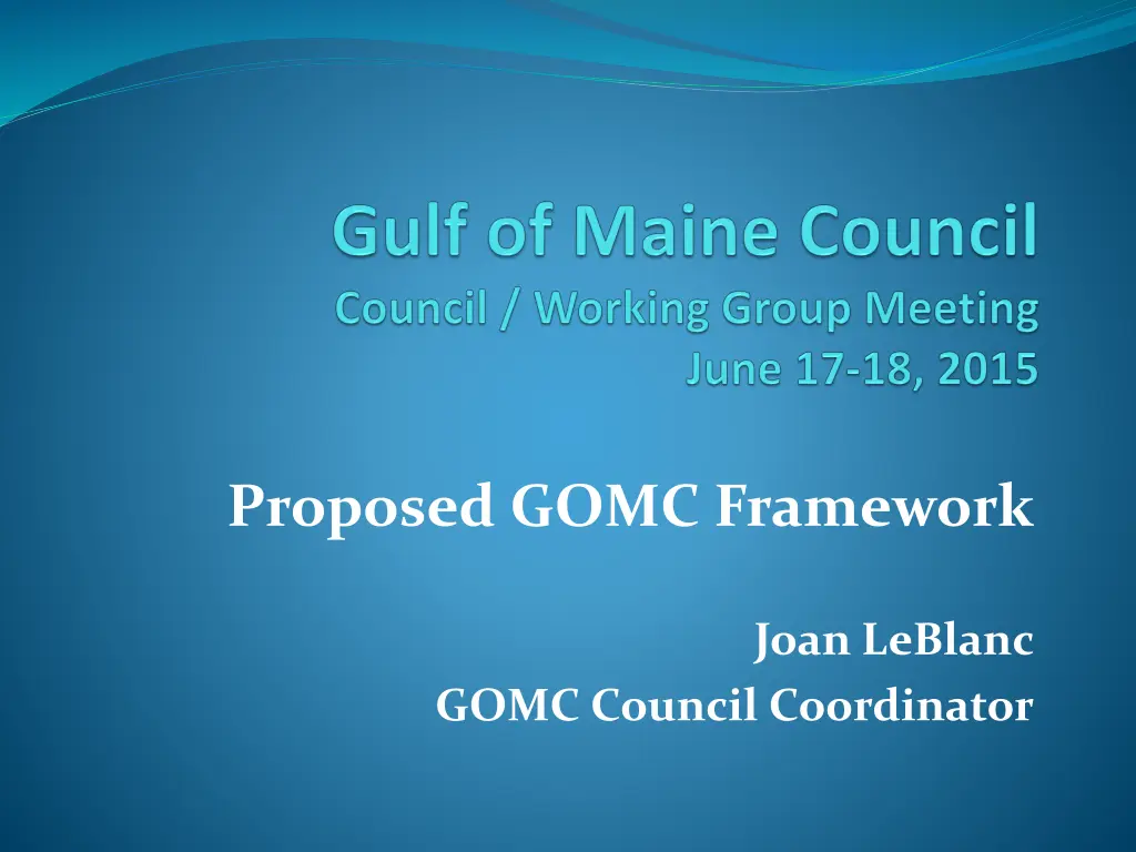 proposed gomc framework