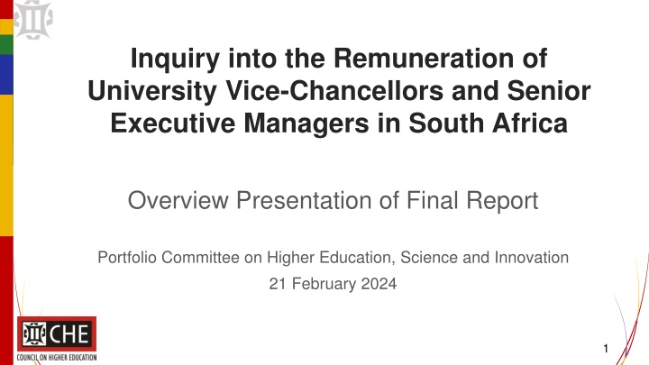 inquiry into the remuneration of university vice
