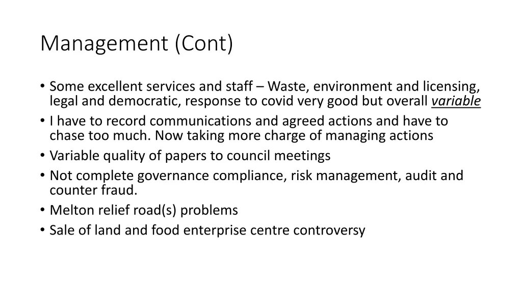 management cont 1