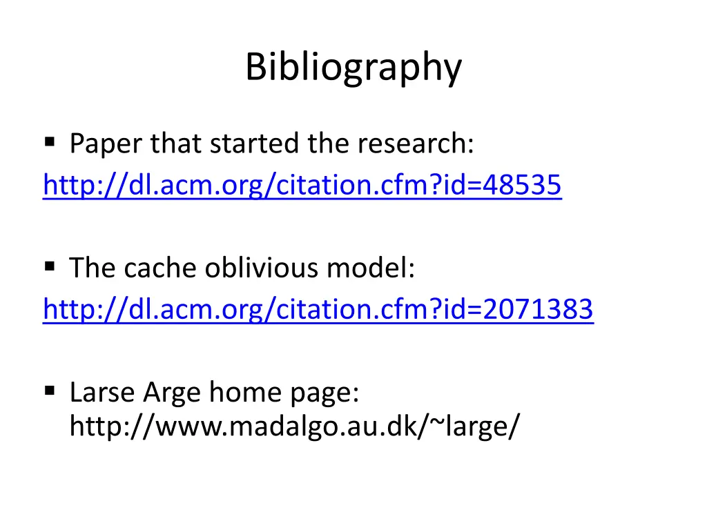 bibliography