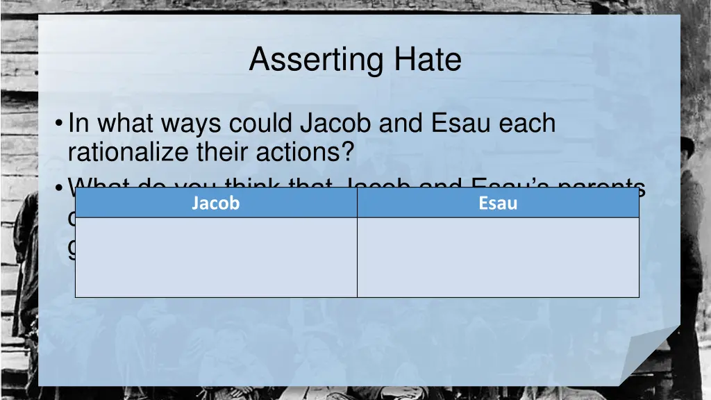 asserting hate 1