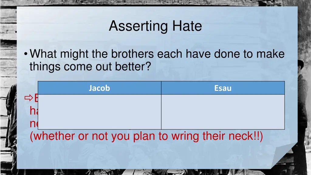 asserting hate 2