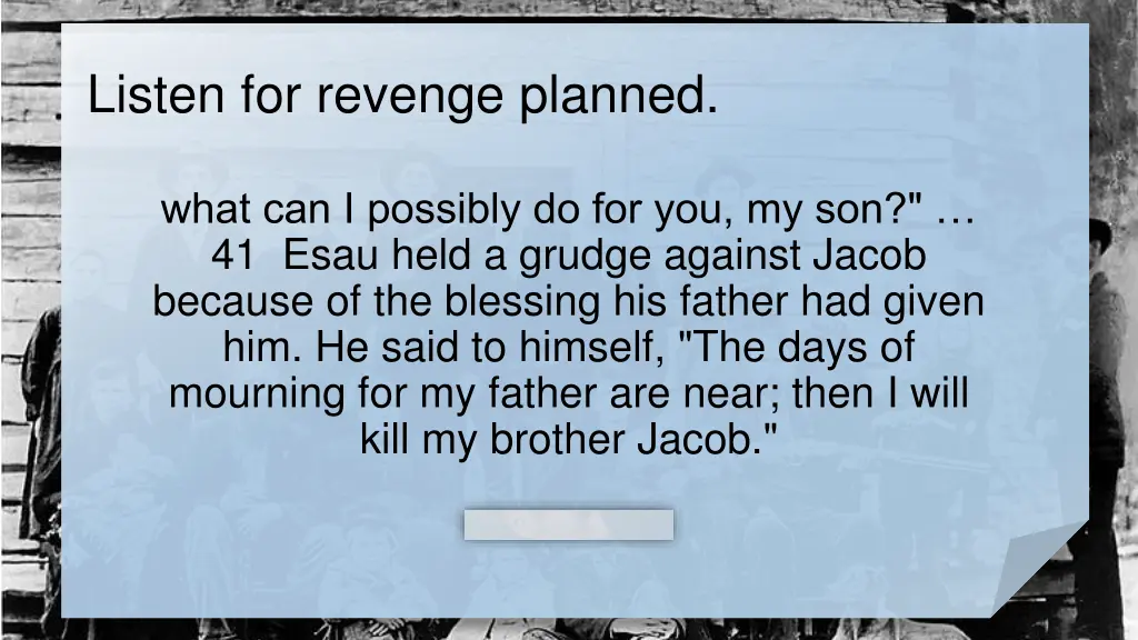 listen for revenge planned 2