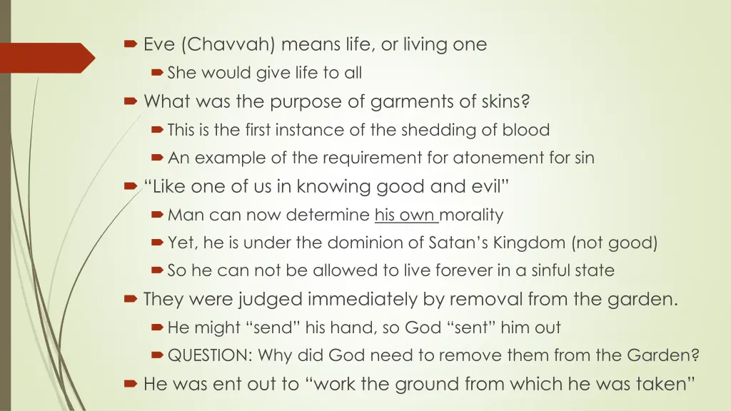 eve chavvah means life or living one she would