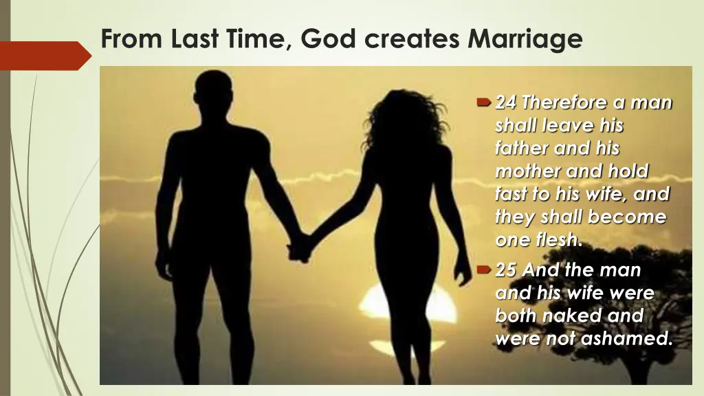 from last time god creates marriage
