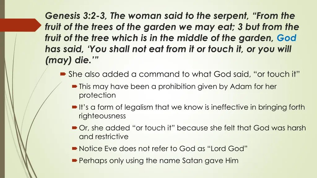 genesis 3 2 3 the woman said to the serpent from 1