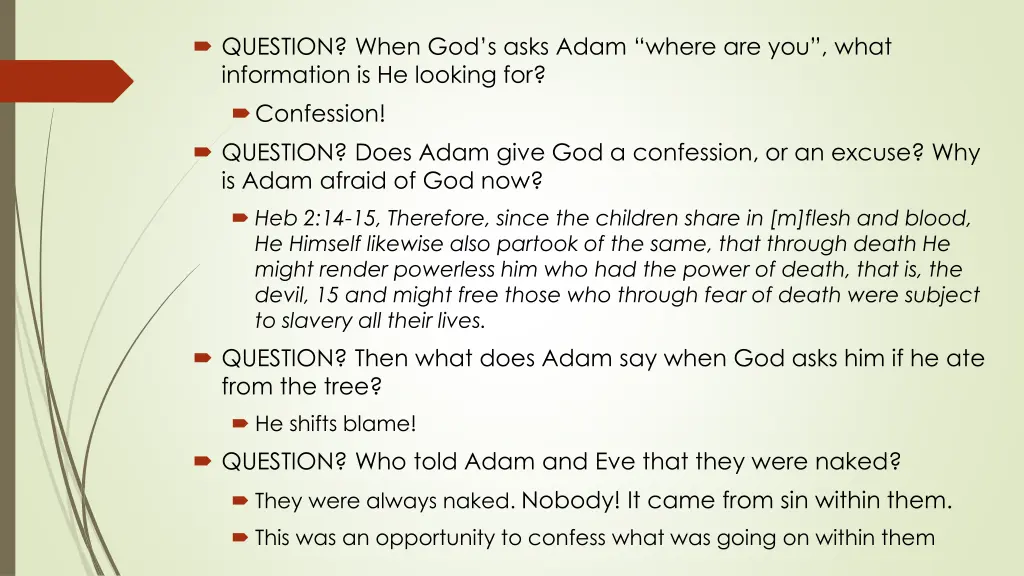 question when god s asks adam where are you what