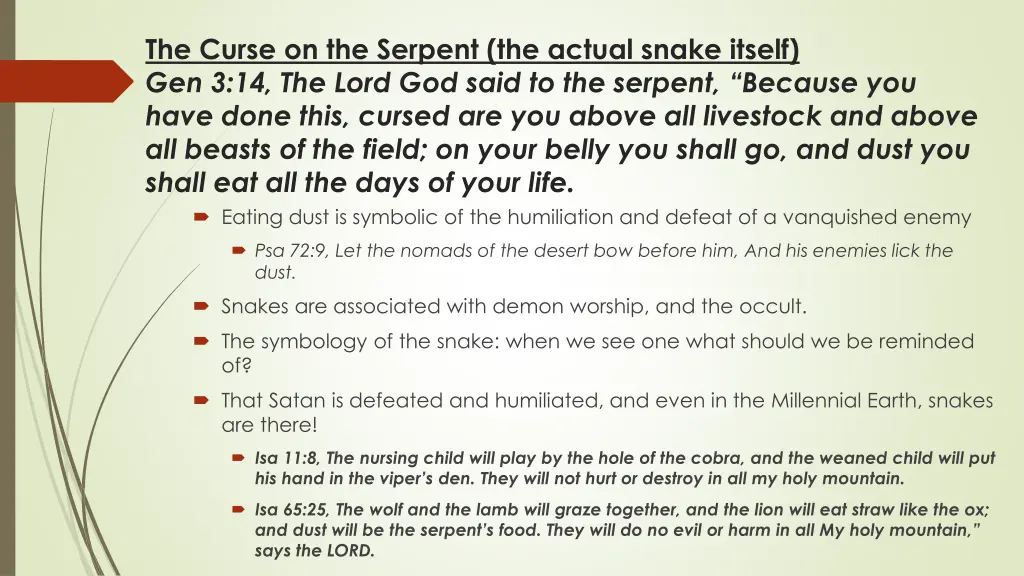 the curse on the serpent the actual snake itself 1