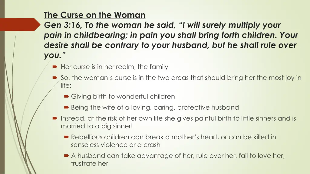the curse on the woman gen 3 16 to the woman