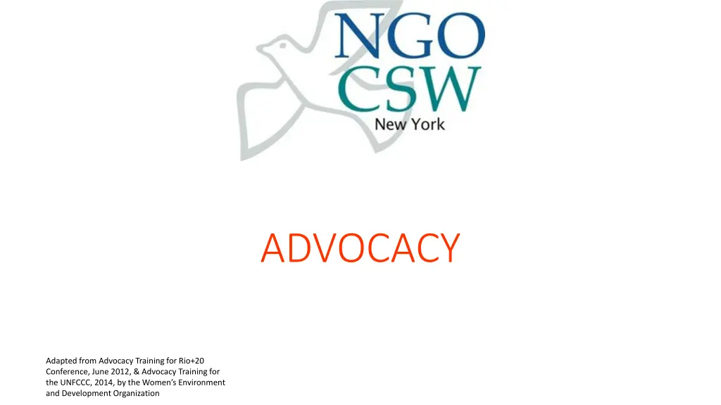 advocacy