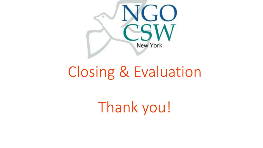 closing evaluation