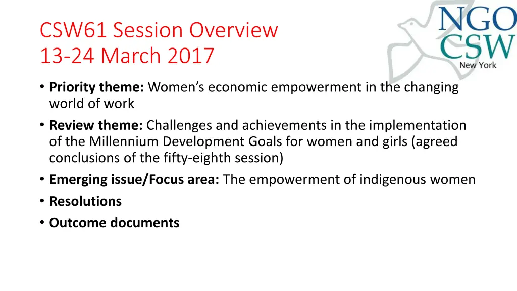 csw61 session overview 13 24 march 2017