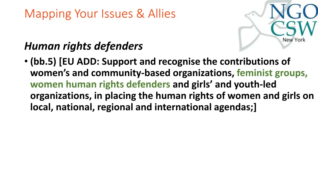mapping your issues allies 1