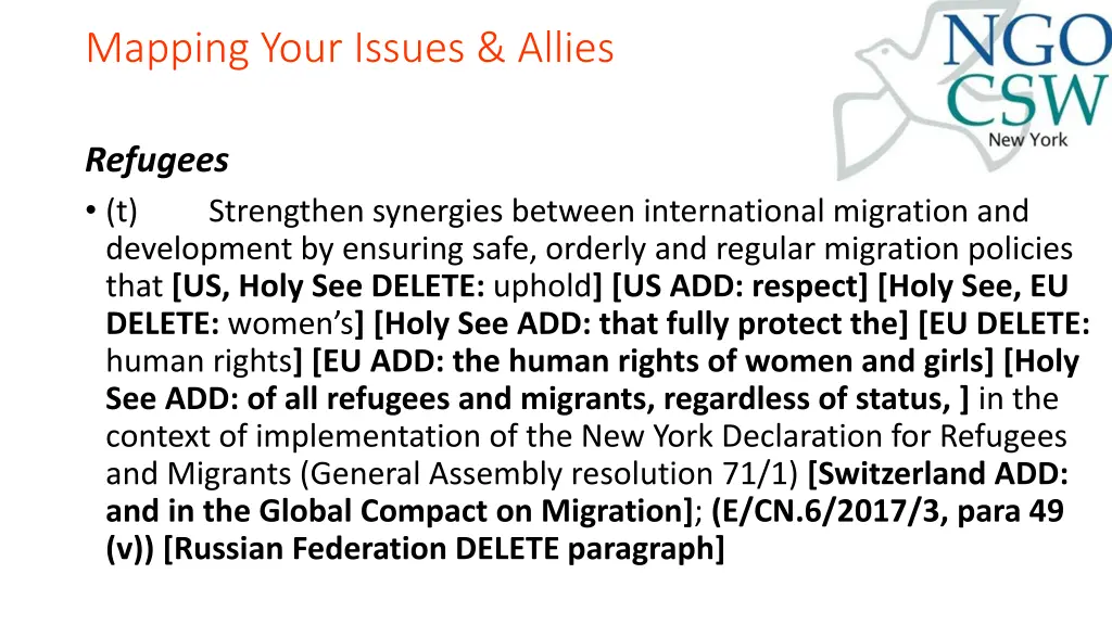 mapping your issues allies 2