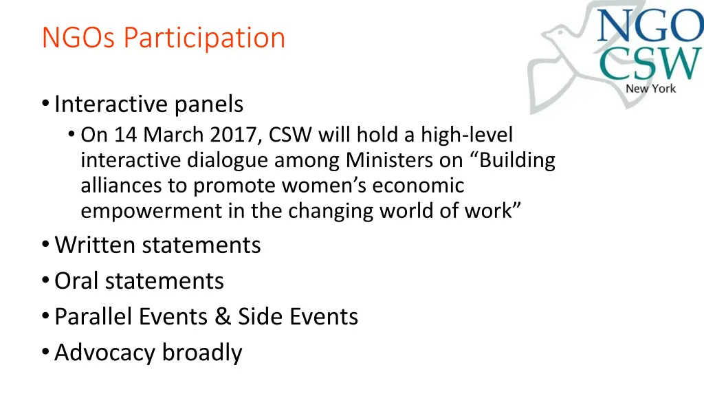 ngos participation