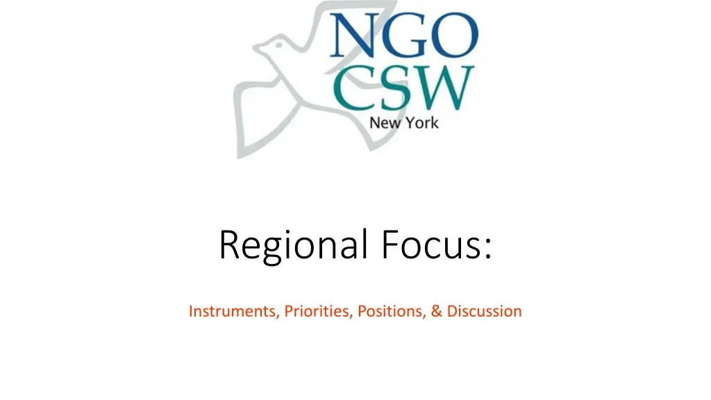 regional focus