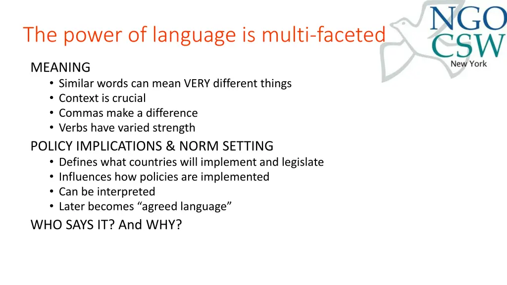 the power of language is multi faceted