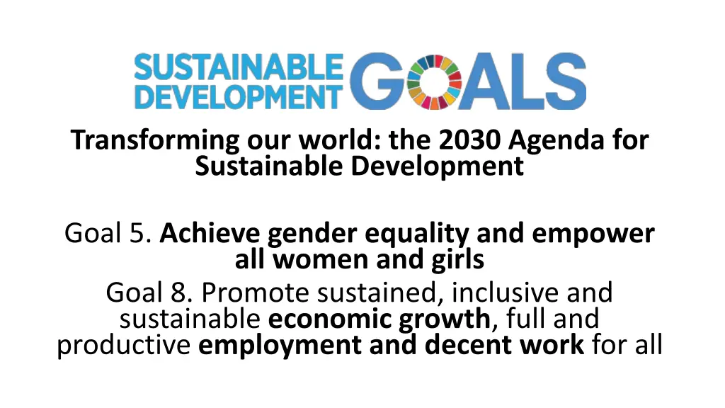 transforming our world the 2030 agenda