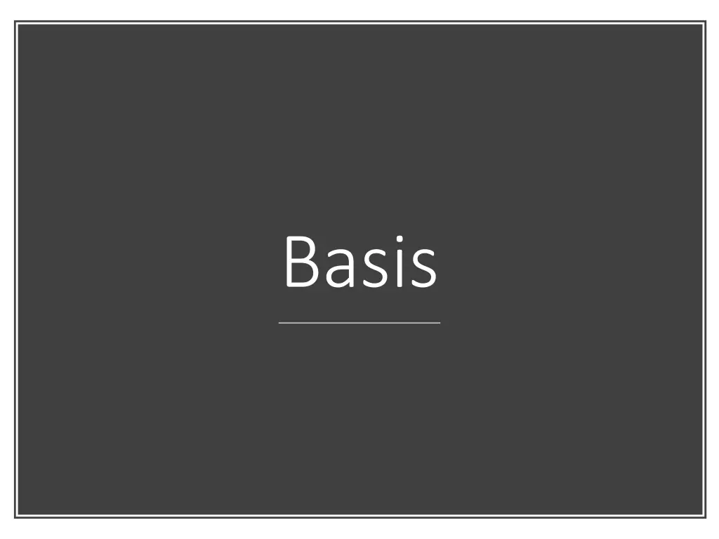 basis