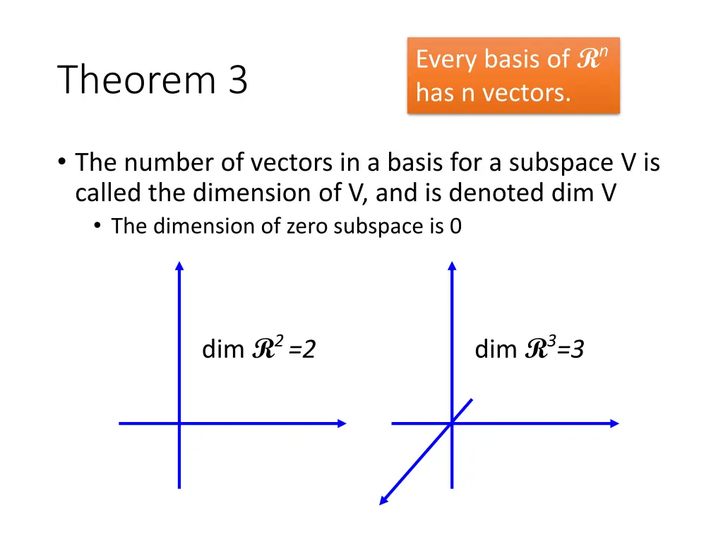 every basis of r n has n vectors