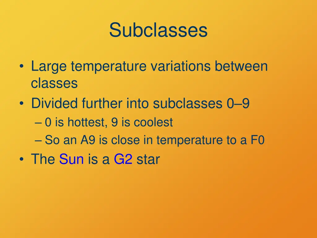 subclasses