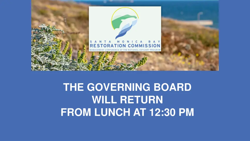 the governing board will return from lunch 4