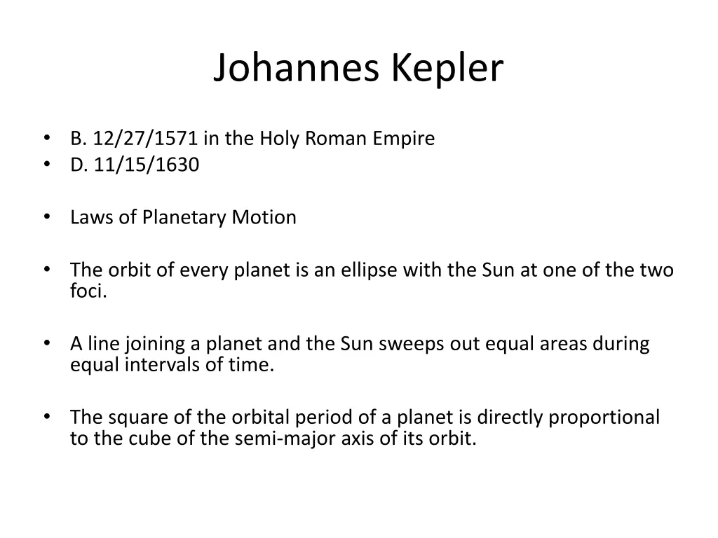 johannes kepler
