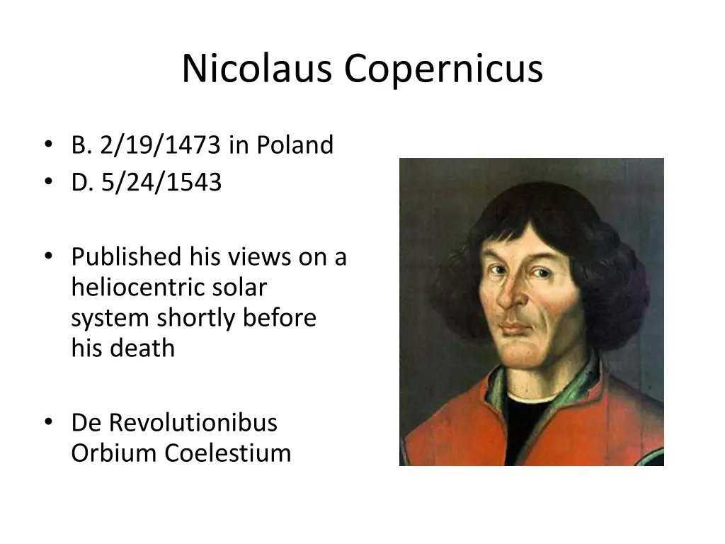 nicolaus copernicus