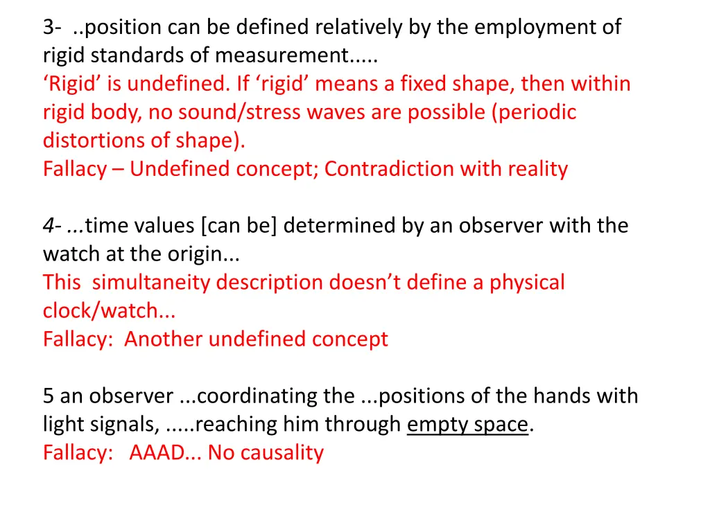 3 position can be defined relatively